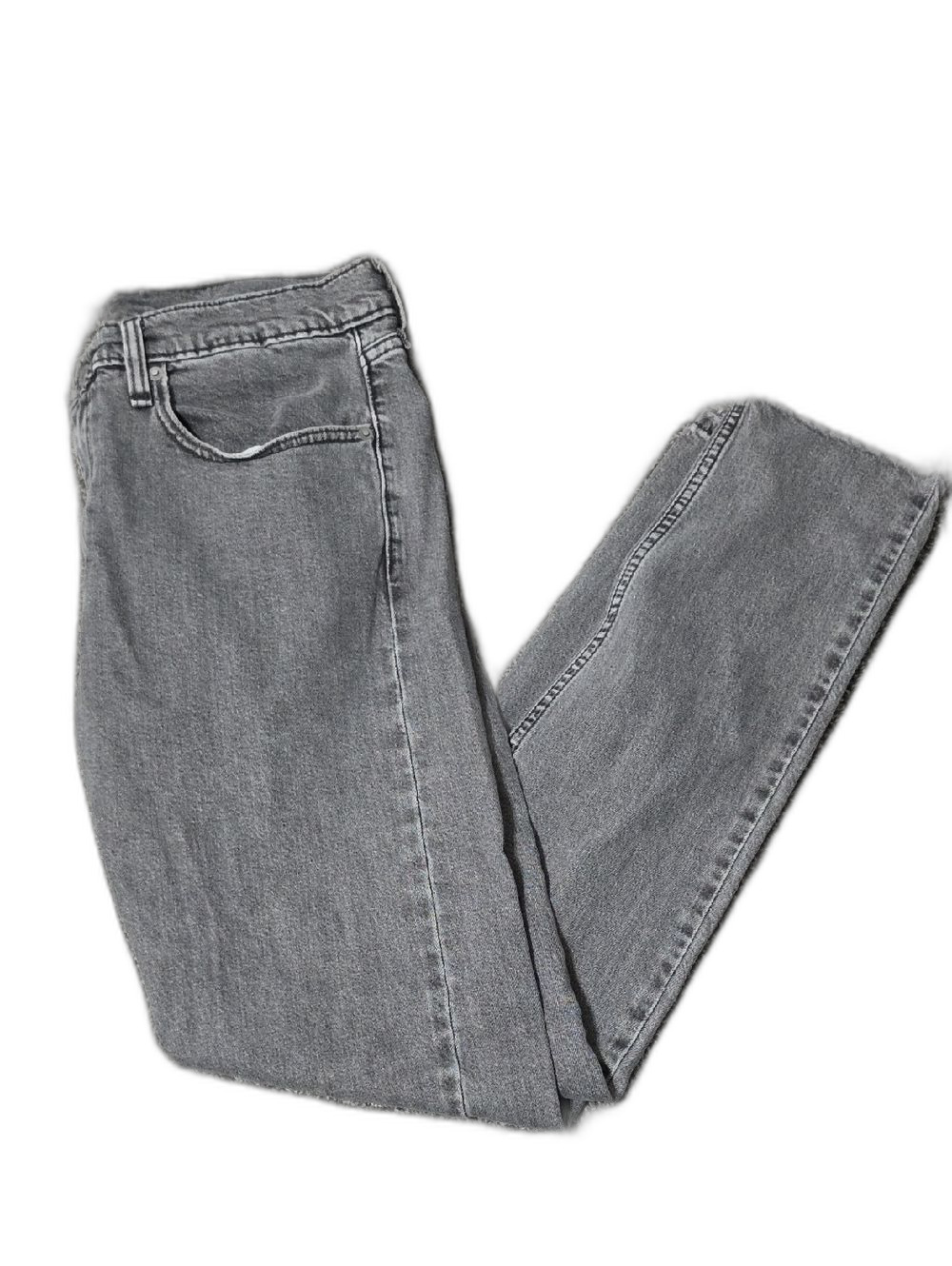 Levi's Gray Denim Jeans with Tan Leather Patch